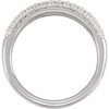 688878 / Ring / Set / 14K White / Lab-Grown Diamond / Round / 1.4 Mm / Lab-Grown Diamond / Polished / 1/2 Ctw Lab-Grown Diamond Ring