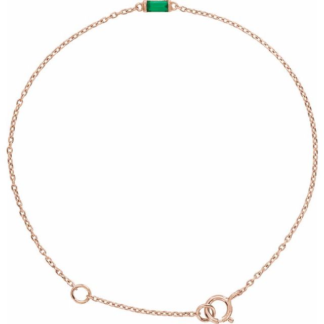 Natural Emerald | Straight baguette | 4 x 2mm | Lab-Grown Emerald | Straight baguette | 4 x 2mm