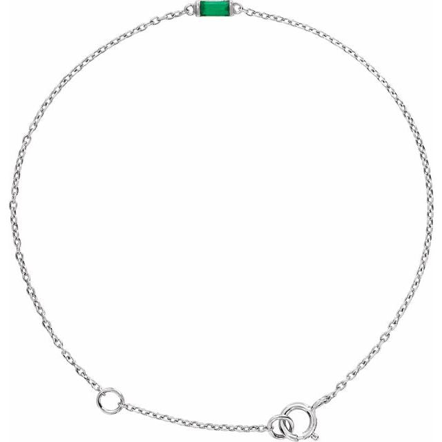 Natural Emerald | Straight baguette | 4 x 2mm | Lab-Grown Emerald | Straight baguette | 4 x 2mm