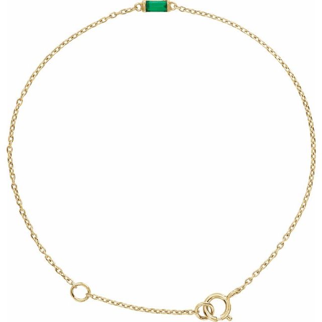 Natural Emerald | Straight baguette | 4 x 2mm | Lab-Grown Emerald | Straight baguette | 4 x 2mm