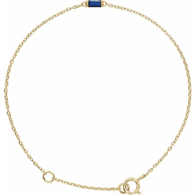 Natural Blue Sapphire | Straight baguette | 4 x 2mm | Lab-Grown Blue Sapphire | Straight baguette | 4 x 2mm