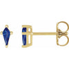 Lab-Grown Blue Sapphire | Kite | 5 x 2.25mm | Lab-Grown Blue Sapphire | Kite | 7 x 3mm
