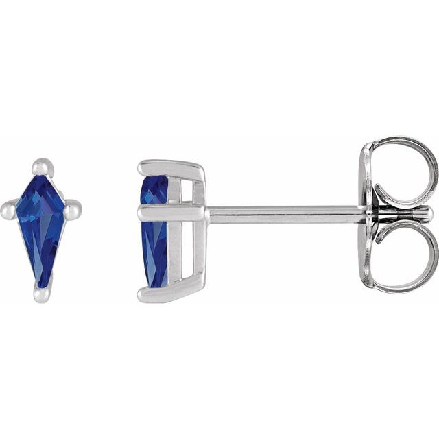 Lab-Grown Blue Sapphire | Kite | 7 x 3mm | Lab-Grown Blue Sapphire | Kite | 5 x 2.25mm