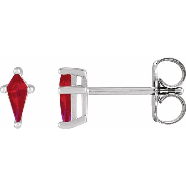 Lab-Grown Ruby | Kite | 7 x 3mm | Lab-Grown Ruby | Kite | 5 x 2.25mm