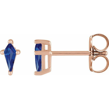 Lab-Grown Blue Sapphire | Kite | 7 x 3mm | Lab-Grown Blue Sapphire | Kite | 5 x 2.25mm