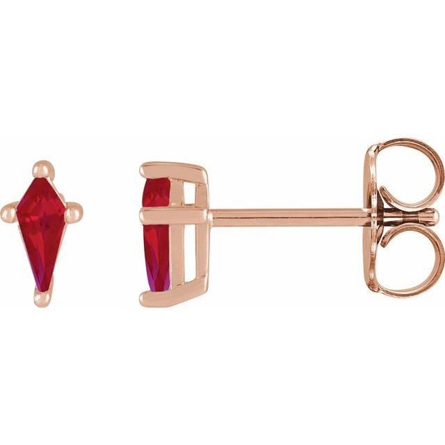 Lab-Grown Ruby | Kite | 7 x 3mm | Lab-Grown Ruby | Kite | 5 x 2.25mm