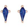 Lab-Grown Blue Sapphire | Kite | 7 x 3mm | Lab-Grown Blue Sapphire | Kite | 5 x 2.25mm