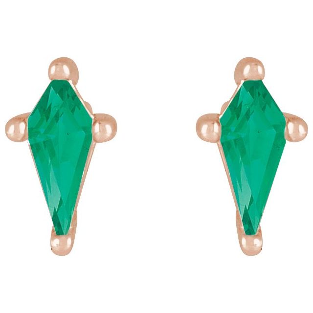Lab-Grown Emerald | Kite | 7 x 3mm | Lab-Grown Emerald | Kite | 5 x 2.25mm
