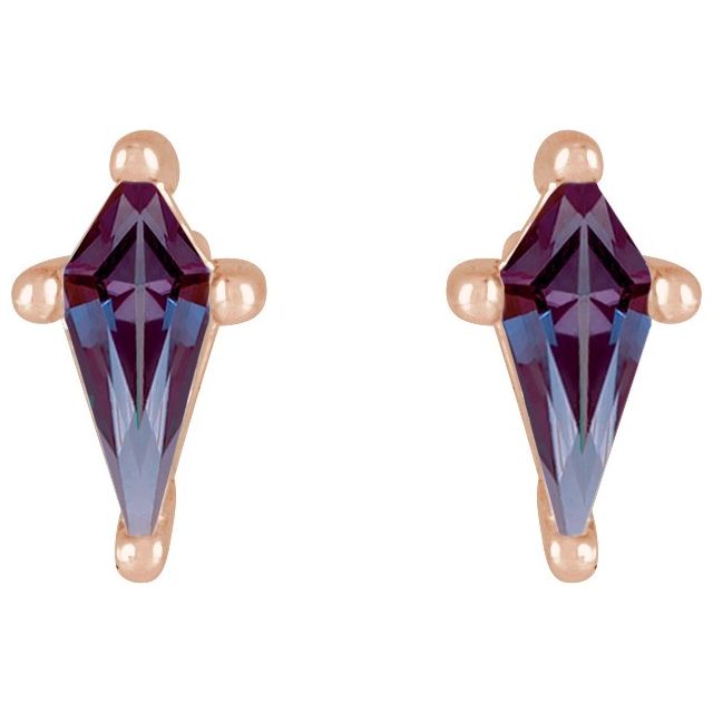 Lab-Grown Alexandrite | Kite | 5 x 2.25mm | Lab-Grown Alexandrite | Kite | 7 x 3mm