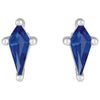 Lab-Grown Blue Sapphire | Kite | 5 x 2.25mm | Lab-Grown Blue Sapphire | Kite | 7 x 3mm