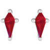Lab-Grown Ruby | Kite | 7 x 3mm | Lab-Grown Ruby | Kite | 5 x 2.25mm