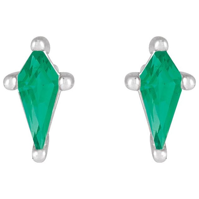 Lab-Grown Emerald | Kite | 7 x 3mm | Lab-Grown Emerald | Kite | 5 x 2.25mm