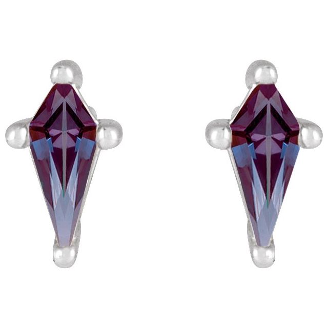 Lab-Grown Alexandrite | Kite | 5 x 2.25mm | Lab-Grown Alexandrite | Kite | 7 x 3mm