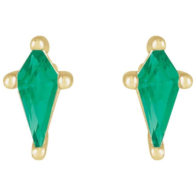 Lab-Grown Emerald | Kite | 7 x 3mm | Lab-Grown Emerald | Kite | 5 x 2.25mm