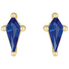 Lab-Grown Blue Sapphire | Kite | 5 x 2.25mm | Lab-Grown Blue Sapphire | Kite | 7 x 3mm