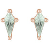 Lab-Grown Green Sapphire | Kite | 5 x 2.25mm