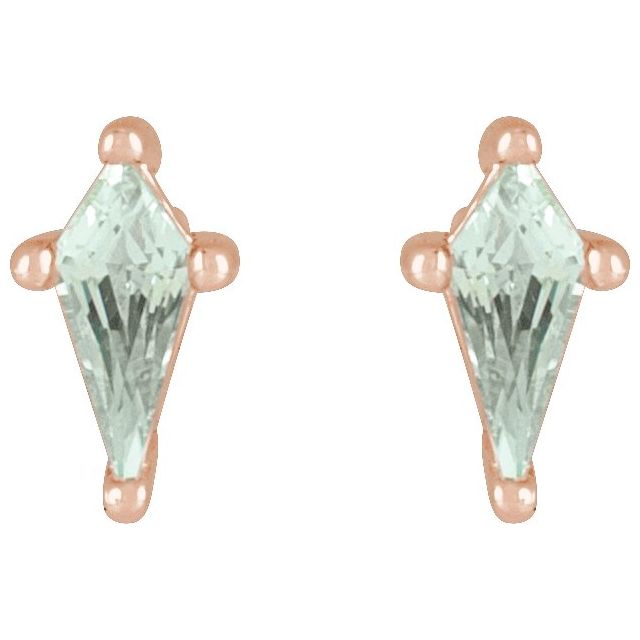 Lab-Grown Green Sapphire | Kite | 5 x 2.25mm
