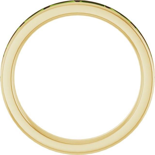 Straight Baguette Stackable Ring — 14K Yellow Gold
