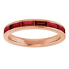 Natural Ruby | Straight baguette | 4 x 2mm | Lab-Grown Ruby | Straight baguette | 4 x 2mm