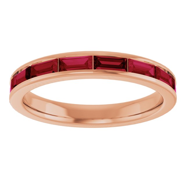 Natural Ruby | Straight baguette | 4 x 2mm | Lab-Grown Ruby | Straight baguette | 4 x 2mm