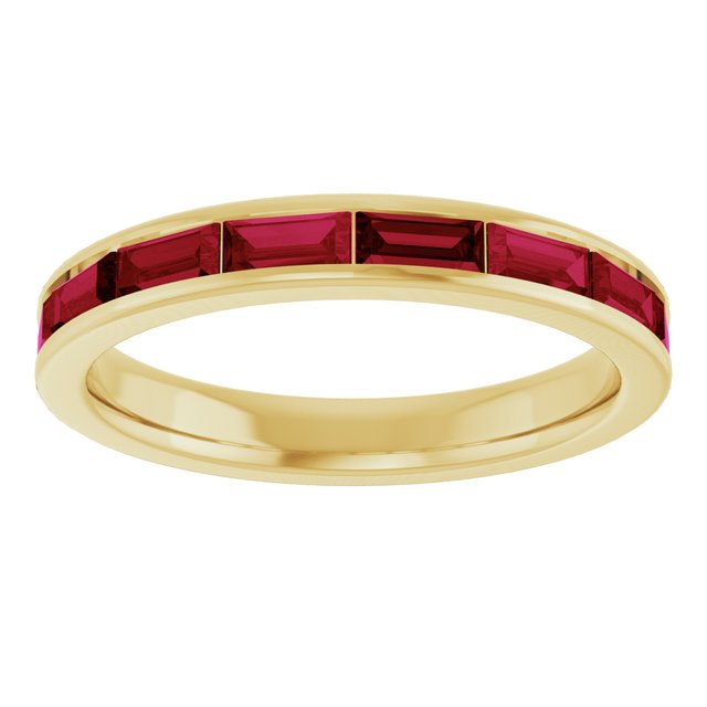 Natural Ruby | Straight baguette | 4 x 2mm | Lab-Grown Ruby | Straight baguette | 4 x 2mm