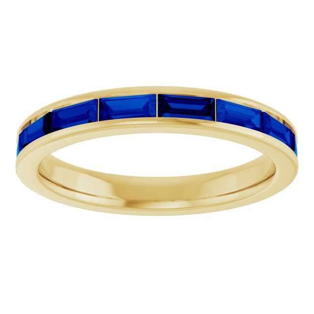 Natural Blue Sapphire | Straight baguette | 4 x 2mm | Lab-Grown Blue Sapphire | Straight baguette | 4 x 2mm