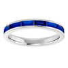 Natural Blue Sapphire | Straight baguette | 4 x 2mm | Lab-Grown Blue Sapphire | Straight baguette | 4 x 2mm