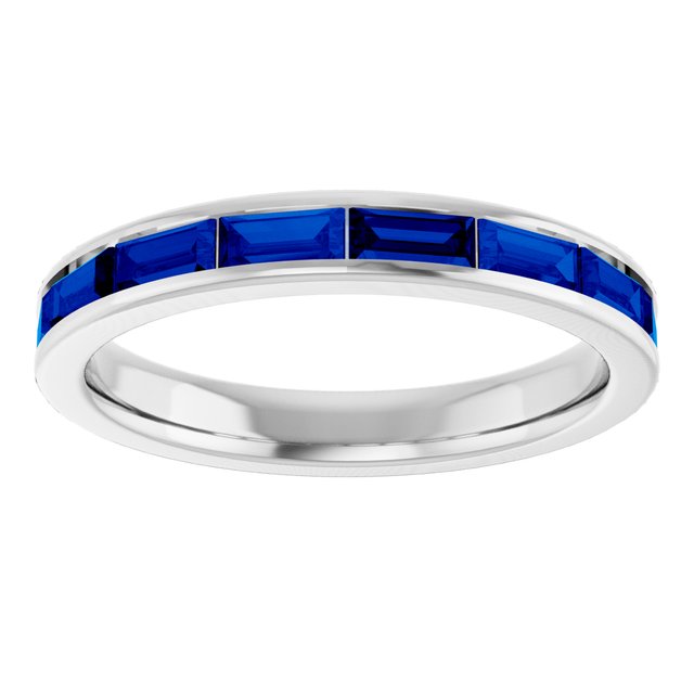 Natural Blue Sapphire | Straight baguette | 4 x 2mm | Lab-Grown Blue Sapphire | Straight baguette | 4 x 2mm