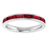 Natural Ruby | Straight baguette | 4 x 2mm | Lab-Grown Ruby | Straight baguette | 4 x 2mm