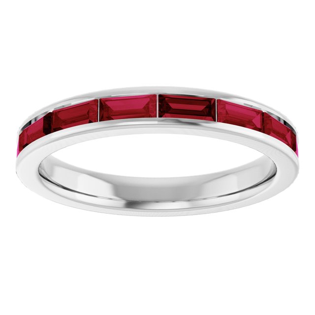 Natural Ruby | Straight baguette | 4 x 2mm | Lab-Grown Ruby | Straight baguette | 4 x 2mm