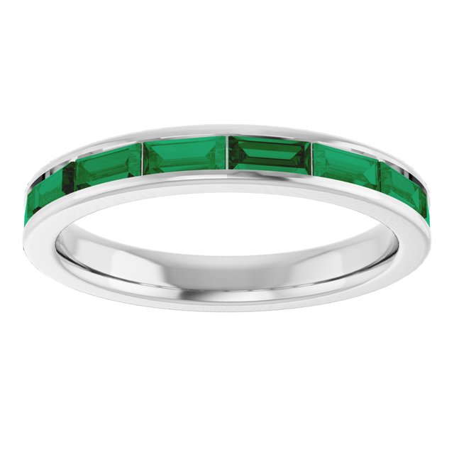 Natural Emerald | Straight baguette | 4 x 2mm | Lab-Grown Emerald | Straight baguette | 4 x 2mm