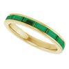 Natural Emerald | Straight baguette | 4 x 2mm | Lab-Grown Emerald | Straight baguette | 4 x 2mm