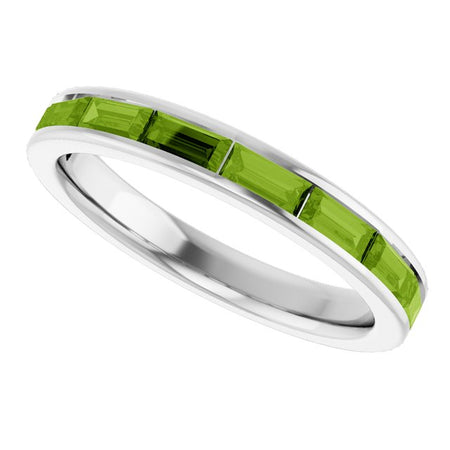 Natural Peridot | Straight baguette | 4 x 2mm