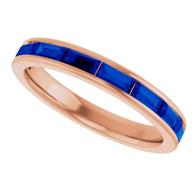 Natural Blue Sapphire | Straight baguette | 4 x 2mm | Lab-Grown Blue Sapphire | Straight baguette | 4 x 2mm