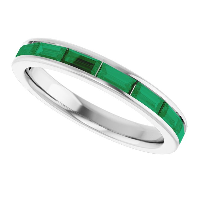 Natural Emerald | Straight baguette | 4 x 2mm | Lab-Grown Emerald | Straight baguette | 4 x 2mm