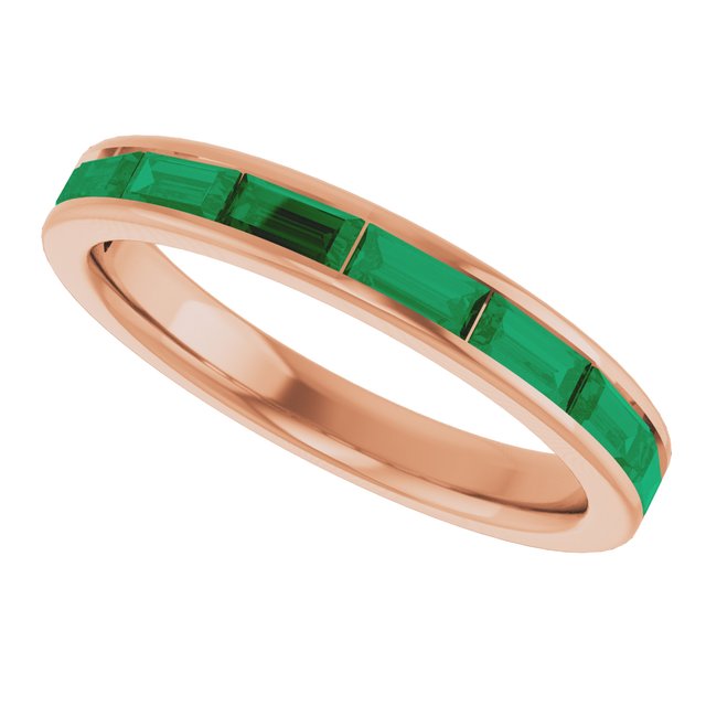 Natural Emerald | Straight baguette | 4 x 2mm | Lab-Grown Emerald | Straight baguette | 4 x 2mm