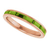 Natural Peridot | Straight baguette | 4 x 2mm