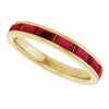 Natural Ruby | Straight baguette | 4 x 2mm | Lab-Grown Ruby | Straight baguette | 4 x 2mm