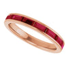 Natural Ruby | Straight baguette | 4 x 2mm | Lab-Grown Ruby | Straight baguette | 4 x 2mm