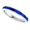Natural Blue Sapphire | Straight baguette | 4 x 2mm | Lab-Grown Blue Sapphire | Straight baguette | 4 x 2mm