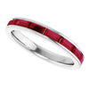 Natural Ruby | Straight baguette | 4 x 2mm | Lab-Grown Ruby | Straight baguette | 4 x 2mm
