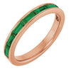 Natural Emerald | Straight baguette | 4 x 2mm | Lab-Grown Emerald | Straight baguette | 4 x 2mm