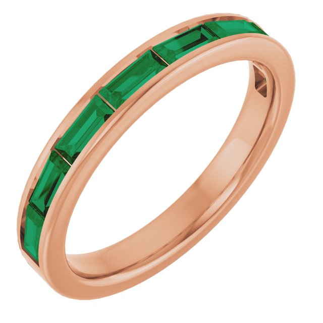 Natural Emerald | Straight baguette | 4 x 2mm | Lab-Grown Emerald | Straight baguette | 4 x 2mm