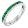 Natural Emerald | Straight baguette | 4 x 2mm | Lab-Grown Emerald | Straight baguette | 4 x 2mm