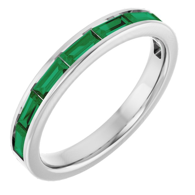 Natural Emerald | Straight baguette | 4 x 2mm | Lab-Grown Emerald | Straight baguette | 4 x 2mm