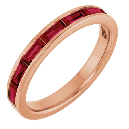 Natural Ruby | Straight baguette | 4 x 2mm | Lab-Grown Ruby | Straight baguette | 4 x 2mm