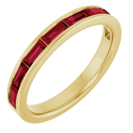 Natural Ruby | Straight baguette | 4 x 2mm | Lab-Grown Ruby | Straight baguette | 4 x 2mm