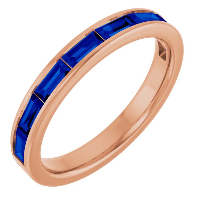 Natural Blue Sapphire | Straight baguette | 4 x 2mm | Lab-Grown Blue Sapphire | Straight baguette | 4 x 2mm