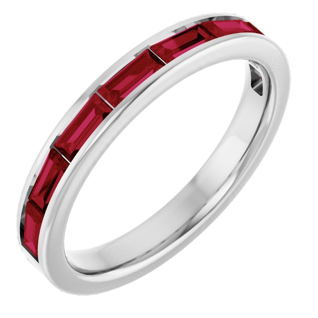 Natural Ruby | Straight baguette | 4 x 2mm | Lab-Grown Ruby | Straight baguette | 4 x 2mm