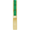 Natural Emerald | Straight baguette | 4 x 2mm | Lab-Grown Emerald | Straight baguette | 4 x 2mm